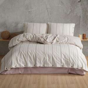 Ensemble de housse de couette double beige Clasy Boutique Native Series Etre V1 - Product Image 1