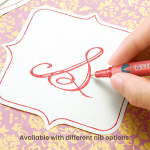 SIMBALION Direct 0.5mm Glitter Water-Based Fiber Tip Marker Pen Set Art Markers PLA Non-Erasable Fine Line Model <b>DI</b>-GT6/S - Product Image 4