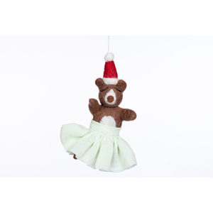 High Quality Handmade Felt Bear Dress Customizable Size Lovely Artificial Festival Decor for <b>Christmas</b> <b>Boxed</b> Holiday Decoration - Product Image 2