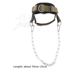 Professionnel fabrique harnais de tête avec sangles en néoprène cou exercice Gym Fitness harnais de tête de levage de poids lourds - Product Image 3