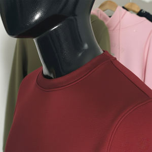 Suéter de Cuello Redondo de Punto Vintage para Otoño e Invierno, Mezcla de Poliéster y Algodón, Unisex, Corte Holgado, Ropa de Trabajo - Product Image 5