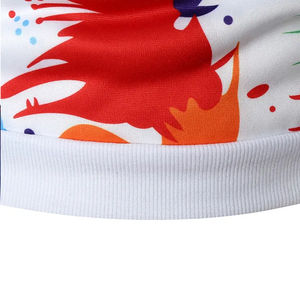 Sudadera con capucha de sublimación completa para hombre Sudadera con capucha con estampado personalizado Fabricante OEM Sudadera con capucha de algodón mezclado con estampado completo - Product Image 4