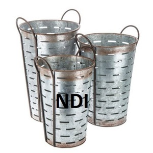 Maceta de flores de Metal con acabado antiguo, decoración de fiesta interior y exterior para bodas, macetas de flores, decoración de Hotel de lujo - Product Image 1