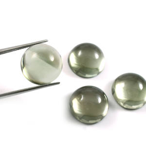 Lote al por mayor de cabujones planos de amatista verde natural AAA de 7 mm, piedras semipreciosas sueltas para fabricación de joyas, calidad AAA++ 7 Mohs - Product Image 2