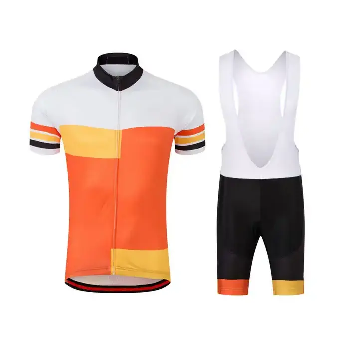 Unisex Sublimiertes Design atmungsaktiv individuelle Sportbekleidung Radsporttrikots und Bib Shorts Set