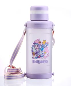 Botella de agua portátil de plástico para niños, vaso deportivo de viaje para exteriores, 1200ML - Product Image 3