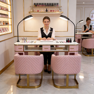 <span class=keywords><strong>Table</strong></span> à ongles pliable portable avec rangement, station de <span class=keywords><strong>manucure</strong></span> compacte, <span class=keywords><strong>professionnelle</strong></span> et moderne - Product Image 4