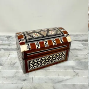 Boîte en bois avec incrustation d'os pour le stockage de bijoux au meilleur prix du vendeur indien boîte à bijoux en corne d'incrustation d'os prix de gros - Product Image 6