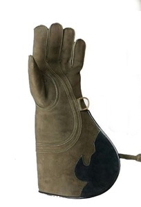 ถุงมือหนังวัวขายส่งสองชั้น,ถุงมือ Falconry หนังนิ่มสำหรับนกอินทรีล่าสัตว์ Falcon ระบายอากาศ - Product Image 4