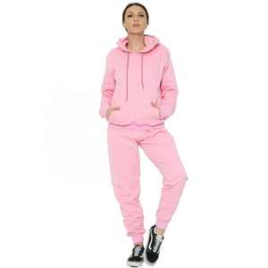 Conjunto Deportivo Clásico de Invierno para Mujer de 2 Piezas con Encaje Largo y Patrón Sólido, Tejido de Forro Polar Transpirable para Uso Deportivo y Casual - Product Image 2