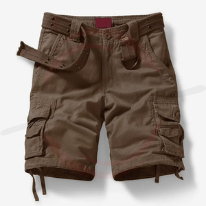 Pantalones cortos cargo de verano con logotipo personalizado para hombre 100% pantalones cortos de trabajo de camuflaje de algodón respetuosos con el medio ambiente y servicio OEM de muestra gratis disponible - Product Image 1