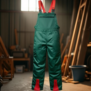 Overol Feldtmann Talla 48 Verde Abeto/Rojo, Ropa de Trabajo Resistente a Cortes - Product Image 3