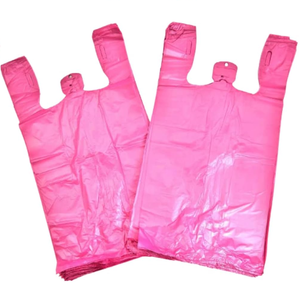 Bolsas de plástico para camisetas de HDPE/LDPE, bolsas de compras de comestibles, bolsa de compras de plástico, logotipos personalizados para supermercado - Product Image 5