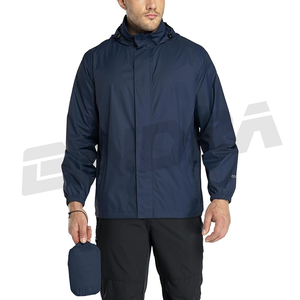 Chaqueta de lluvia empacable de 3300 pies para hombre, impermeable ligero con capucha, cortavientos para exteriores, equipo de lluvia para viajes y senderismo - Product Image 3