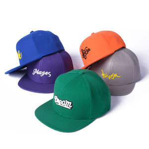 Tous types de casquettes de baseball personnalisées OEM d'usine, casquettes à 6 panneaux en coton à visière plate avec logo brodé, vente en gros à bas prix - Product Image 2