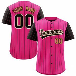 เสื้อเบสบอลของผู้ชายเสื้อเบสบอลผ้าโพลีเอสเตอร์100% ระบายอากาศพิมพ์ลายตามสั่ง - Product Image 5