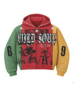 Sudaderas Unisex Extra Grandes con Cierre de Cremallera para Invierno, Totalmente Personalizables, con Bordado, Estampado y Detalles de Pedrería, Servicios de Personalización - Product Image 4