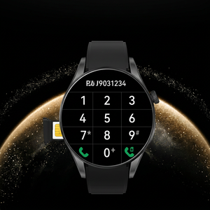 Montre connectée Sower BW16, écran tactile rond AMOLED de 1,43 pouce, avec carte SIM, caméra, appels Bluetooth, pour appareil portable unisexe - Product Image 4