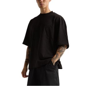 ราคาโรงงาน OEM เสื้อยืดสั่งทำ 100% ผ้าฝ้าย พิมพ์โลโก้ตามสั่ง เสื้อยืดผู้ชายทรงโอเวอร์ไซส์ ผู้ผลิตในปากีสถาน - Product Image 4