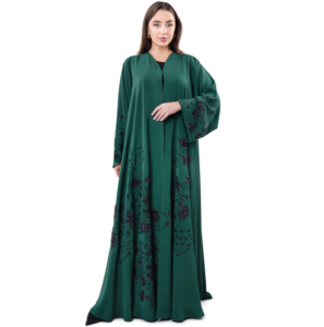 Nouveau logo et style personnalisés, faible MOQ, nouvelle arrivée, modèle 2026, vêtements pour femmes musulmanes, kaftan abaya à manches longues, service OEM, quatre saisons - Product Image 1