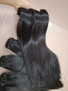 Stock du Vietnam Os droit pour Swiss HD Lace 5x5 6x6 Closure Bundles de cheveux en soie Extensions de cheveux humains personnalisables - Product Image 5