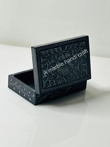 Meilleure qualité sur mesure marbre stéatite sculpture boîte à la main nouveau Design 15x10cm vente chaude bijoux coffrets cadeaux - Product Image 2