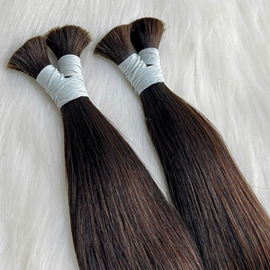 Articles premium 100% en vrac cheveux crus en vrac raides extension de cheveux humains en vrac avec des cheveux raides naturels de haute qualité - Product Image 6