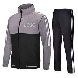 2025 hiver solide Polyester personnalisé hommes fermeture éclair sport Jogging survêtement séchage rapide respirant en gros - Product Image 6