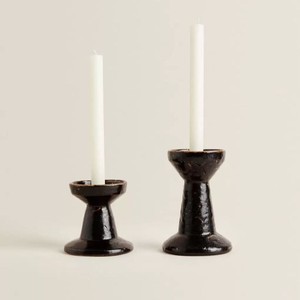 Top qualité meilleure vente dessus de table rond Design bougeoir noir mat salon nouveau Design lot de 3 - Product Image 6