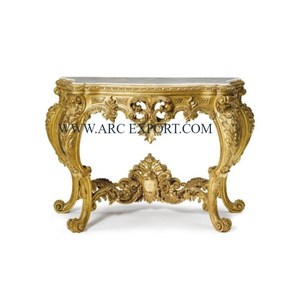 Table de console classique en métal, fer, noir, design unique et attrayant pour les meubles fabriqués à la main, pour le café et le mariage - Product Image 3