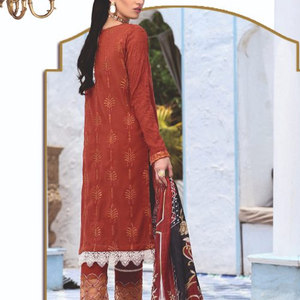 Vestidos elegantes de mujer de estilo indio paquistaní, vestido informal Salwar Kameez y de fiesta, traje de algodón confeccionado, vestido cosido para niñas - Product Image 4