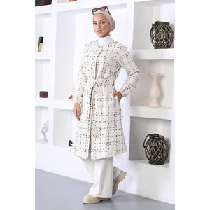 Manteau en duvet pour femme avec ceinture - Product Image 6