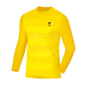 Maillot de Gardien de But de Meilleure Qualité 100% Polyester Personnalisable pour Football Respirant et Confortable Col en V Manches Longues Unisexe pour Gardiens de But - Product Image 2