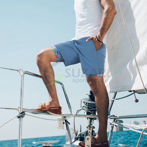 กางเกงขาสั้นออกกำลังกายแบบตะเข็บ7นิ้วสำหรับผู้ชายกางเกงขาสั้นสำหรับเล่นกีฬามีโลโก้ด้วยตัวเอง - Product Image 6