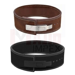 Cinturón de levantamiento de pesas para entrenamiento de gimnasia personalizado de calidad superior, hebilla de palanca, Cinturón de piel de vaca para levantamiento de potencia, logotipo personalizable - Product Image 4