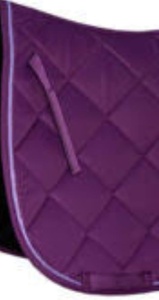 Almohadilla de sillín inglesa púrpura de primera calidad con relleno de espuma suave, diseño cómodo de algodón/poliéster, superventas para montar a caballo - Product Image 3