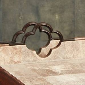 Plateau de service en bois artisanal avec poignées de tiroir décoratives, plateau rectangulaire pour table basse, salle à manger, décoration de la maison - Product Image 3