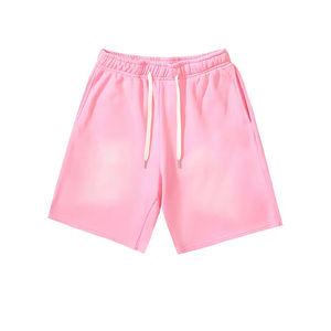 กางเกงขาสั้น2025สำหรับผู้ชายและผู้หญิงกางเกงขาสั้นทรงหลวมผ้าบางฟอกสีกรดแบบลำลองมีแบรนด์แฟชั่น - Product Image 5