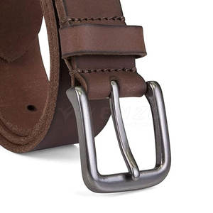 Cinturón de Cuero Casual Resistente con Hebilla de Acero, Diseño Clásico para Uso Diario, Oficina y Viajes - Product Image 3