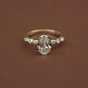 Lujo 2Ct Lab Grown Diamond Ring Marquise Cut VS1 IGI SGL Certificado Oro Rosa Oro Plata Compromiso Boda Proveedor de joyería - Product Image 2