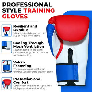 Gants de boxe en cuir PU de haute qualité, légers, respirants, confortables, fabriqués sur mesure, gants de MMA, marque personnalisée haut de gamme - Product Image 3