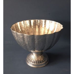 Fournisseurs indiens de bol de service à chocolat de table pour la décoration intérieure au design classique bol de forme incurvée en cuivre martelé de qualité deluxe - Product Image 4