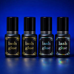 กาวต่อขนตาแห้งเร็ว 0.5 วินาที ยี่ห้อ Private Label ติดทนนาน 3/5/10 มล. รับผลิต OEM อุปกรณ์ต่อขนตาสำหรับมืออาชีพ แพ็คพรีเมียม - Product Image 1