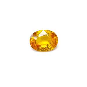 Zafiro Amarillo Natural Sin Tratar de 12.12 Quilates, Corte Oval Brillante, Color Peridoto, Material de Alejandrita y Aguamarina, Calibrado - Product Image 1