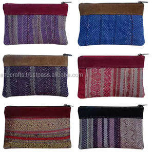 En gros Excellente Marque Vente Kantha Sac À Main Portefeuille Fait Main - Product Image 1
