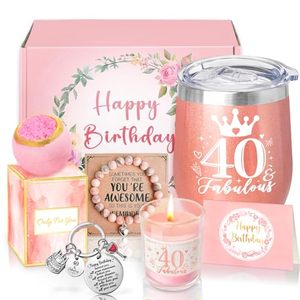 Cesta <span class=keywords><strong>de</strong></span> Regalo Exquisita Sheinly para el 40.º Cumpleaños para Mujeres - Para Mejores Amigas, Mamá, Esposa, Hija, Hermana, Novia y Compañera <span class=keywords><strong>de</strong></span> Trabajo - Product Image 1