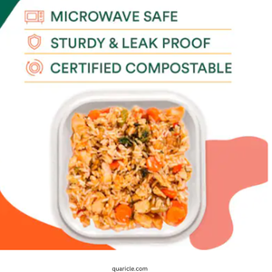 Plateau biodégradable en canne à sucre carré de 7 pouces personnalisable, vente chaude, écologique, élégant, pour servir des aliments, bar à domicile, hôtel, achat en gros - Product Image 3