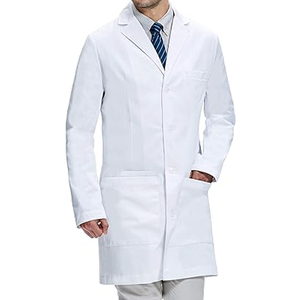 Bata de laboratorio médico con cierre de botón ajustable para médico, dentista, Hospital, laboratorio, bata de laboratorio - Product Image 1