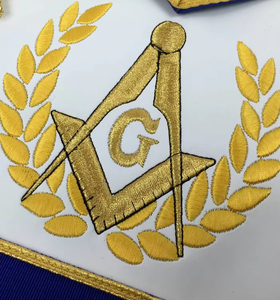 Ventes en gros de tabliers maçonniques de haute qualité, personnalisés avec un logo brodé, meilleur matériau - Product Image 3