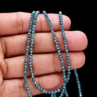 Perles facettées rondes en diamant bleu naturel AAA+ de 2,5-3 mm, provenance Afrique du Sud, pour la fabrication de bijoux, prix de gros